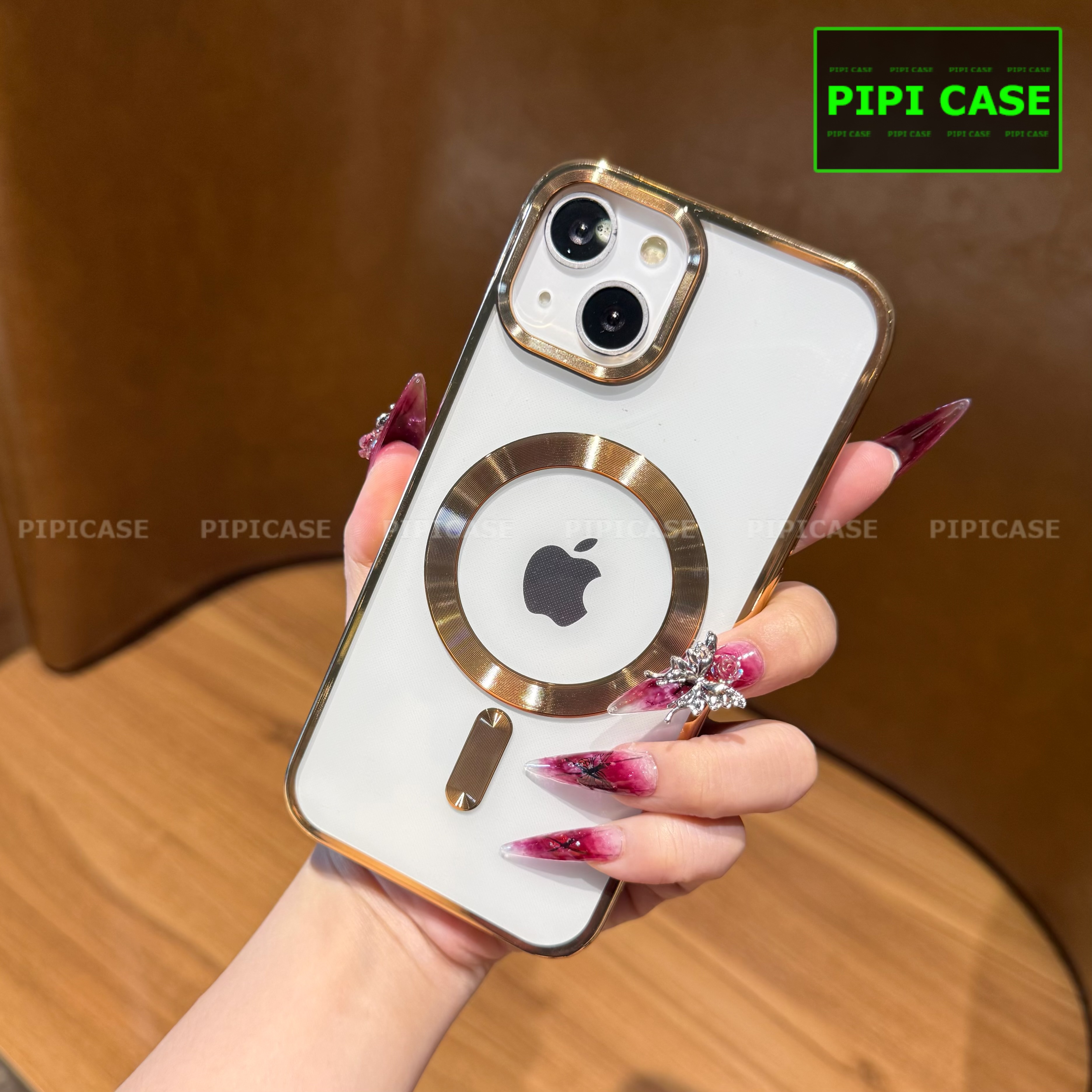 Ốp Lưng iPhone 14 - Ticker - Vàng