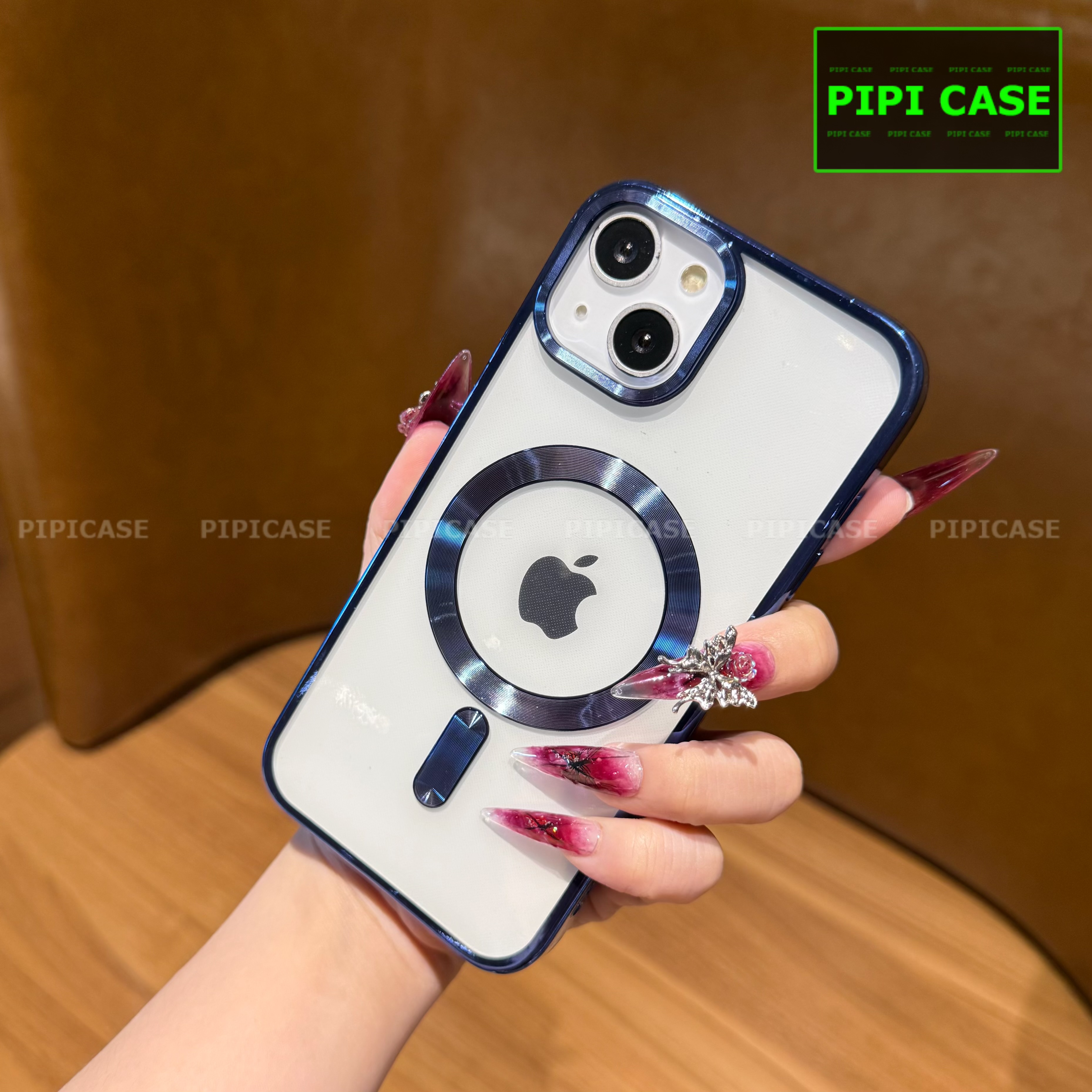 Ốp Lưng iPhone 14 - Ticker - Xanh Dương