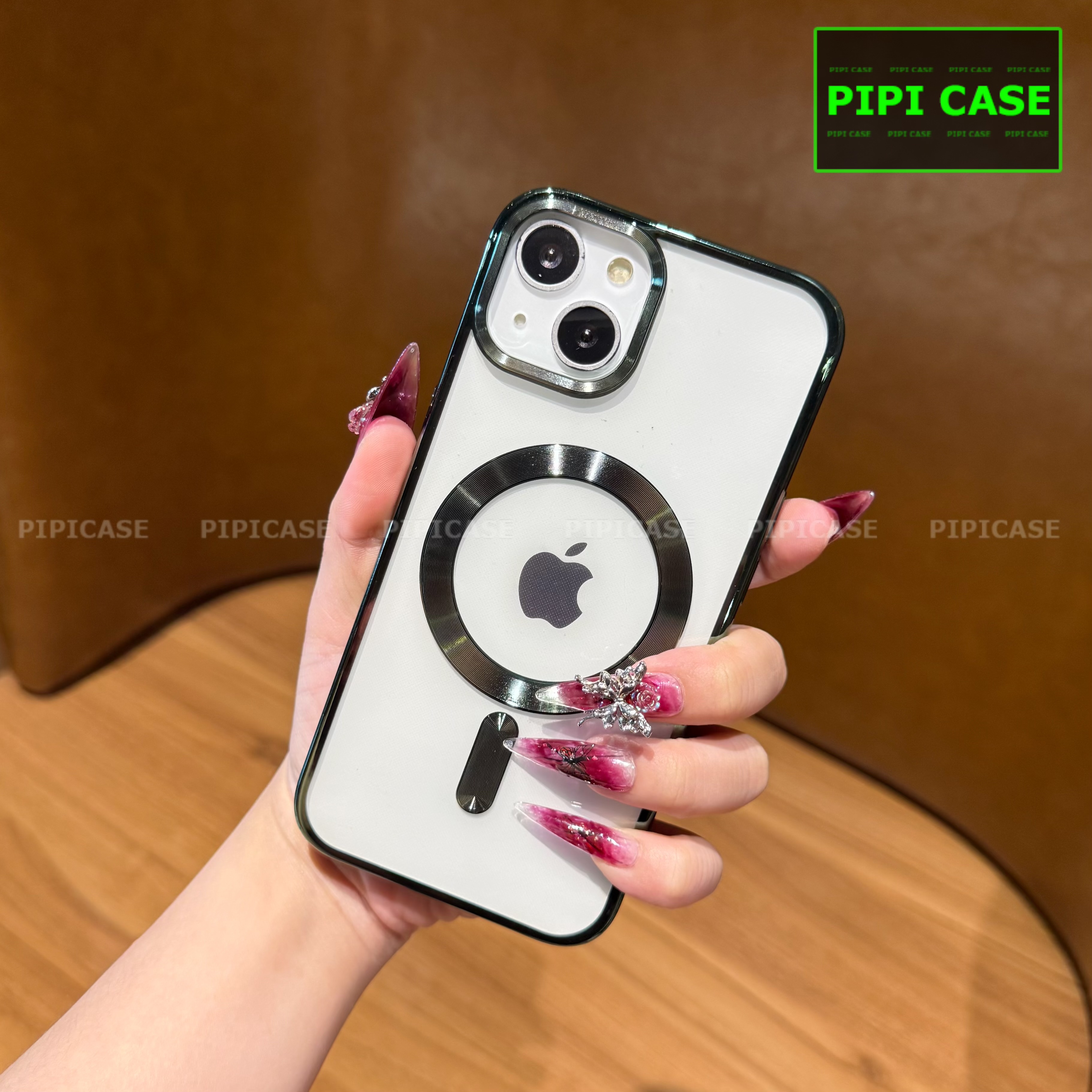 Ốp Lưng iPhone 14 - Ticker - Xanh Lá