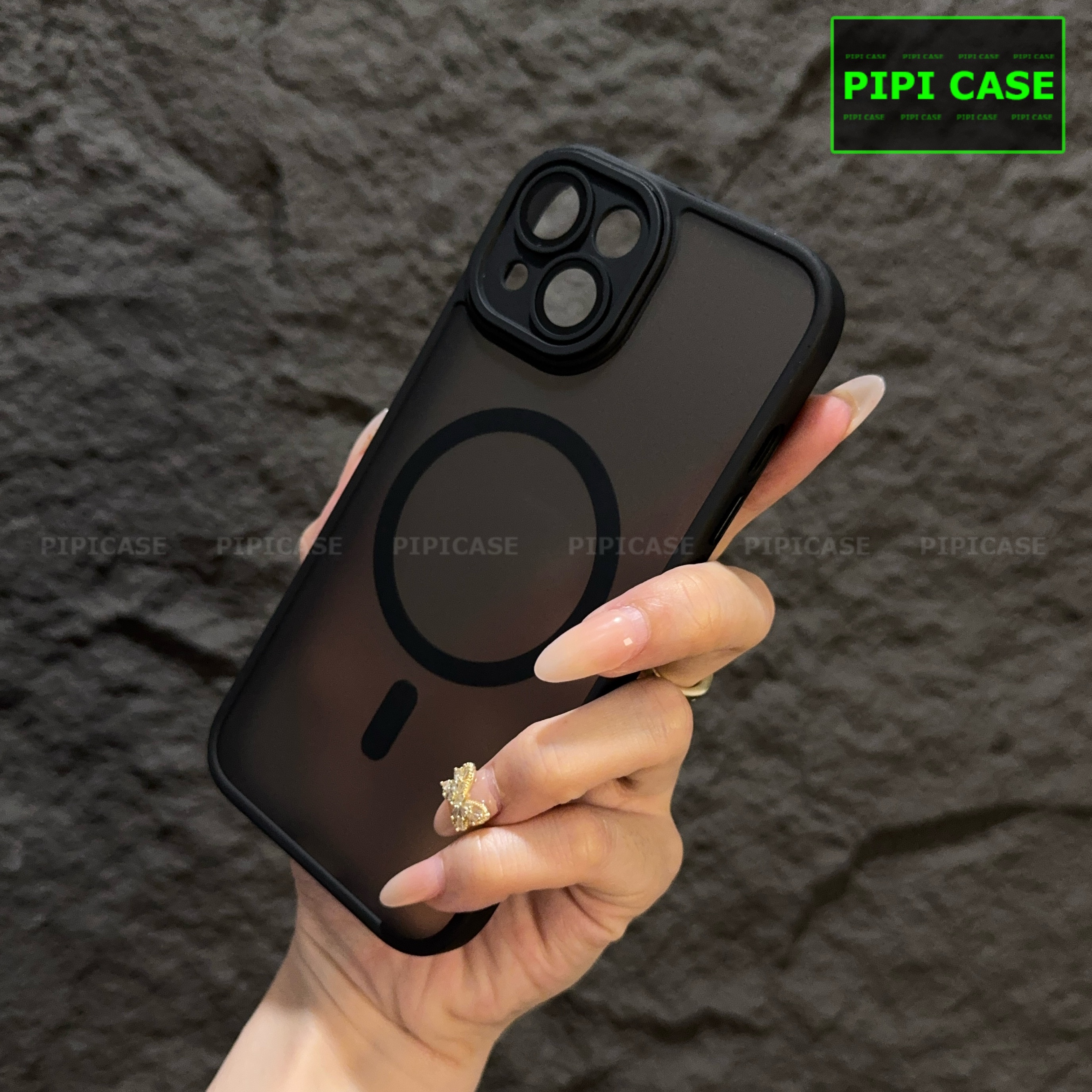 Ốp Lưng iPhone 15 - Kao - Đen