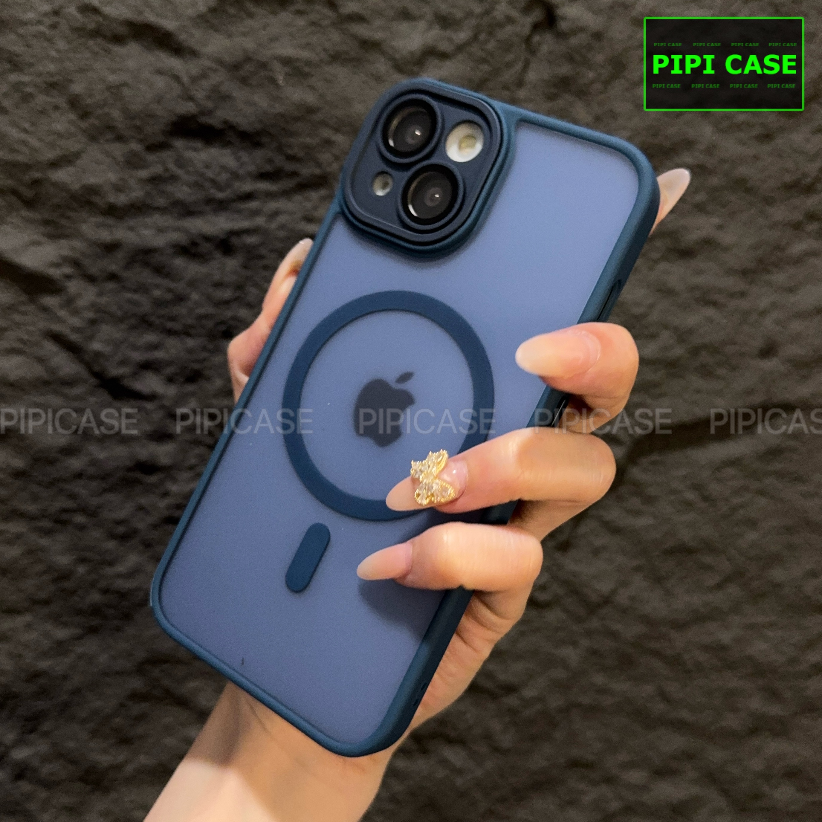 Ốp Lưng iPhone 15 - Kao - Xanh Dương