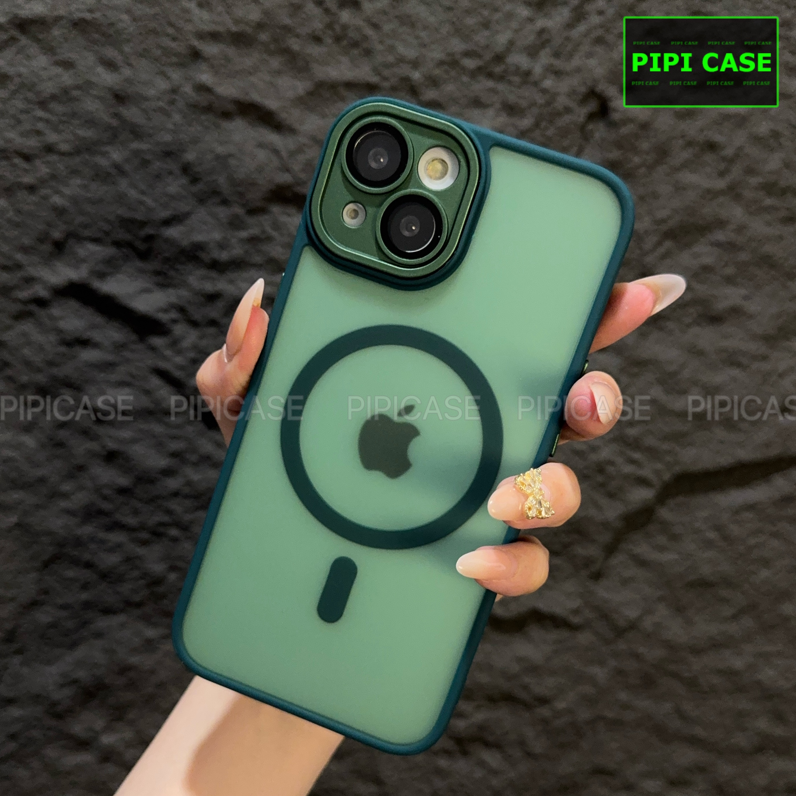 Ốp Lưng iPhone 15 - Kao - Xanh Lá