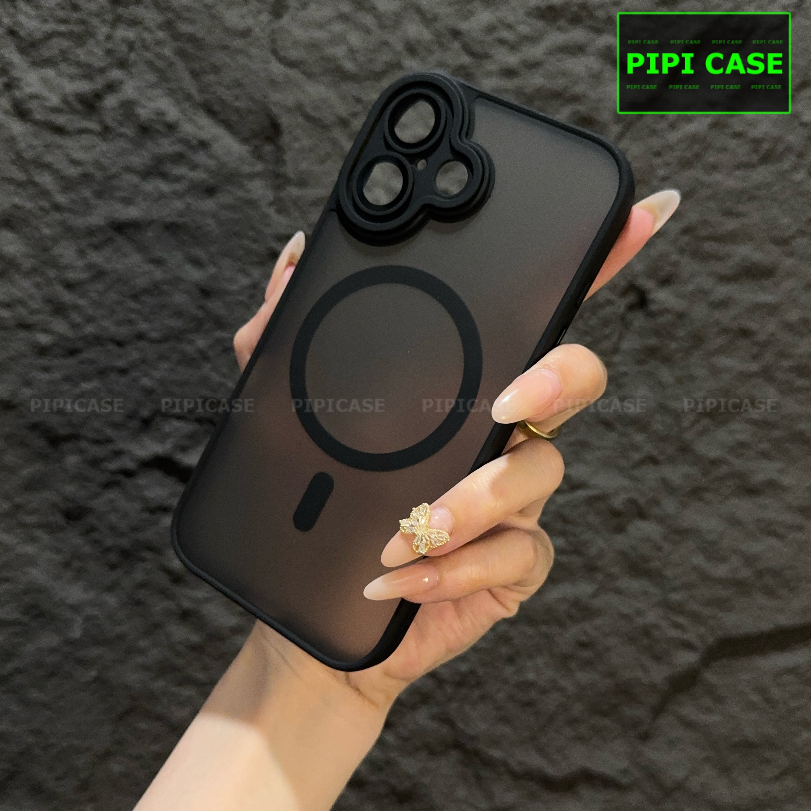 Ốp Lưng iPhone 16 - Kao - Đen