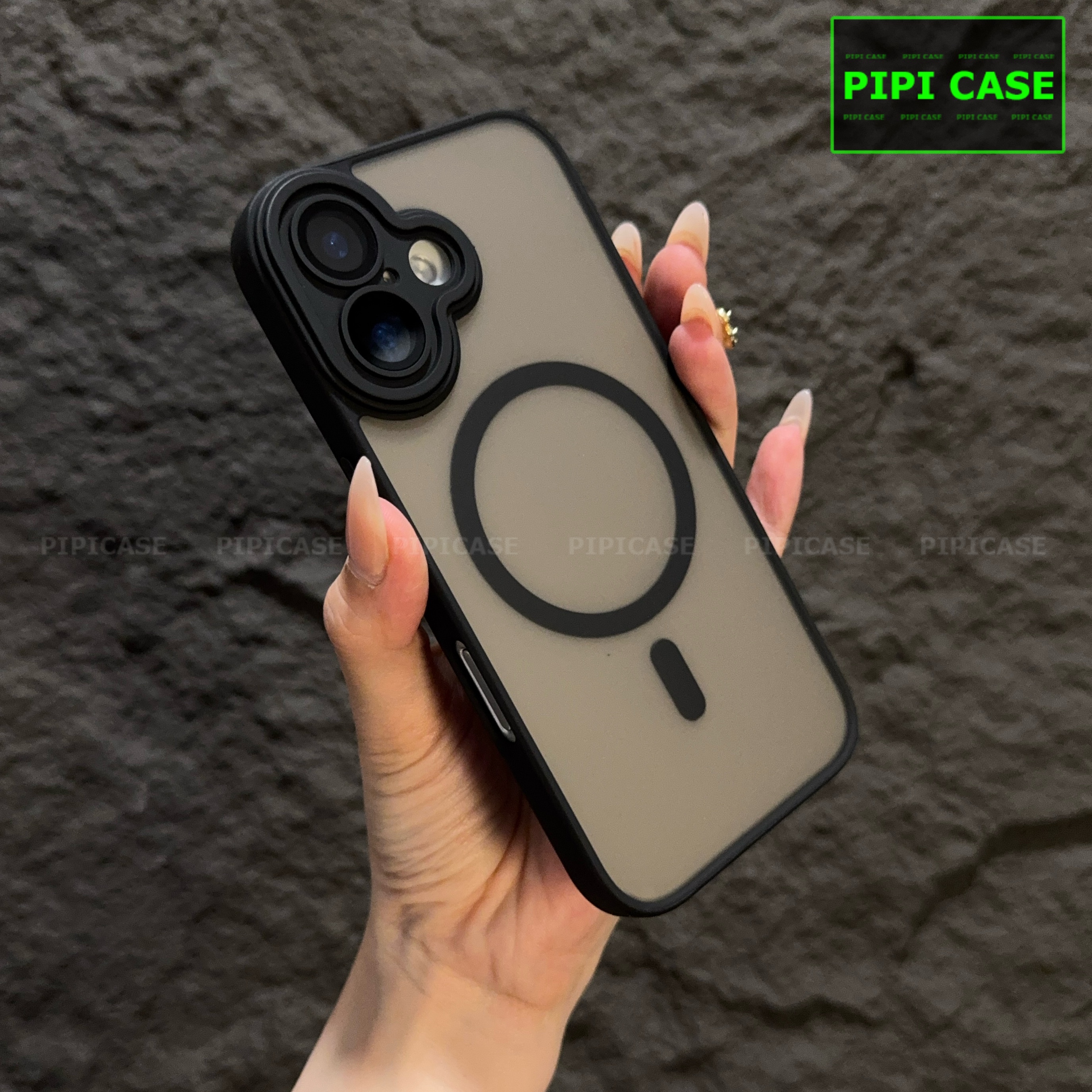 Ốp Lưng iPhone 16 - Kao - Đen