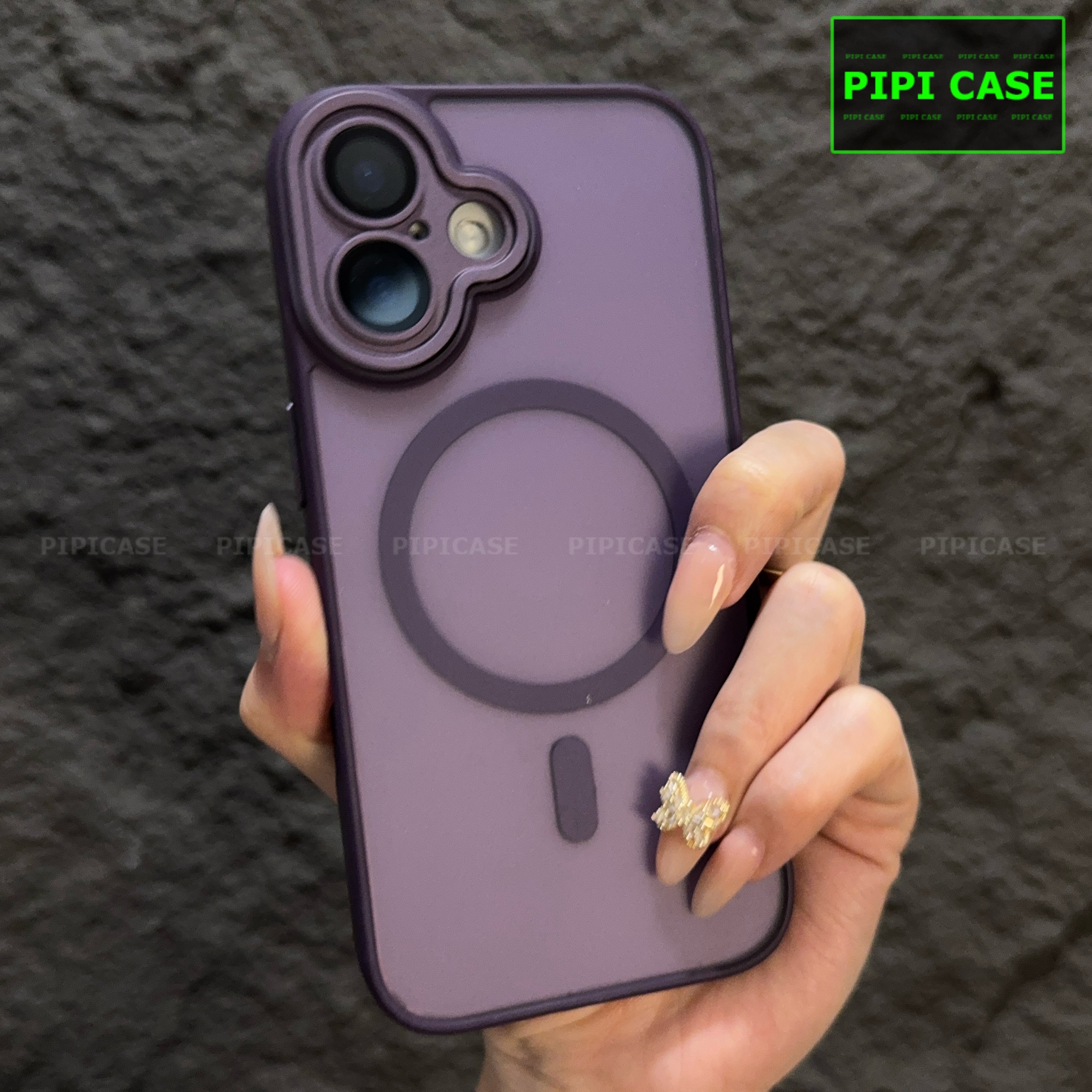 Ốp Lưng iPhone 16 - Kao - Tím Đậm