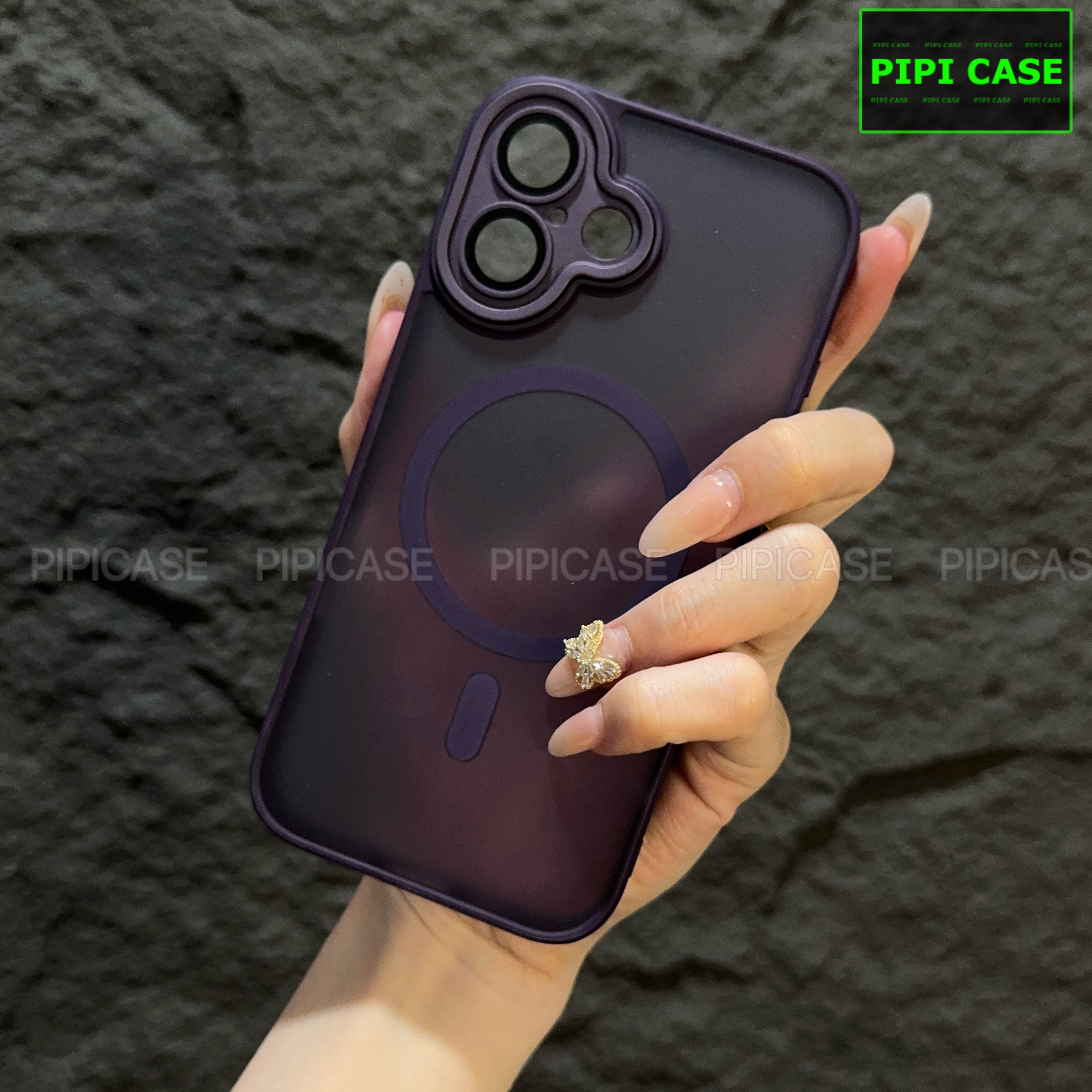 Ốp Lưng iPhone 16 - Kao - Tím Đậm