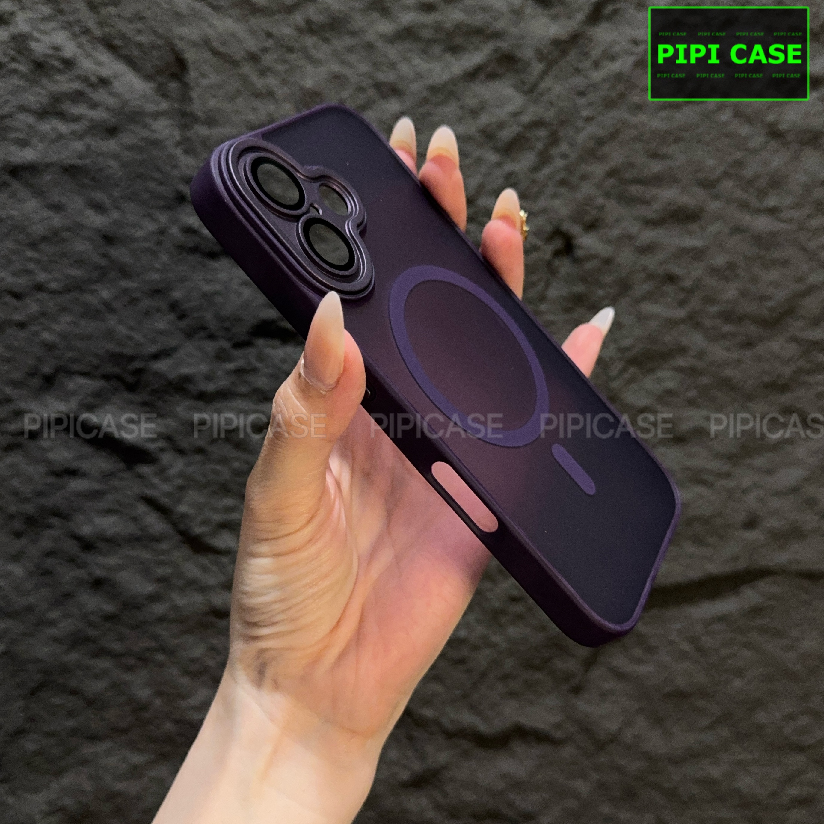 Ốp Lưng iPhone 16 - Kao - Tím Đậm