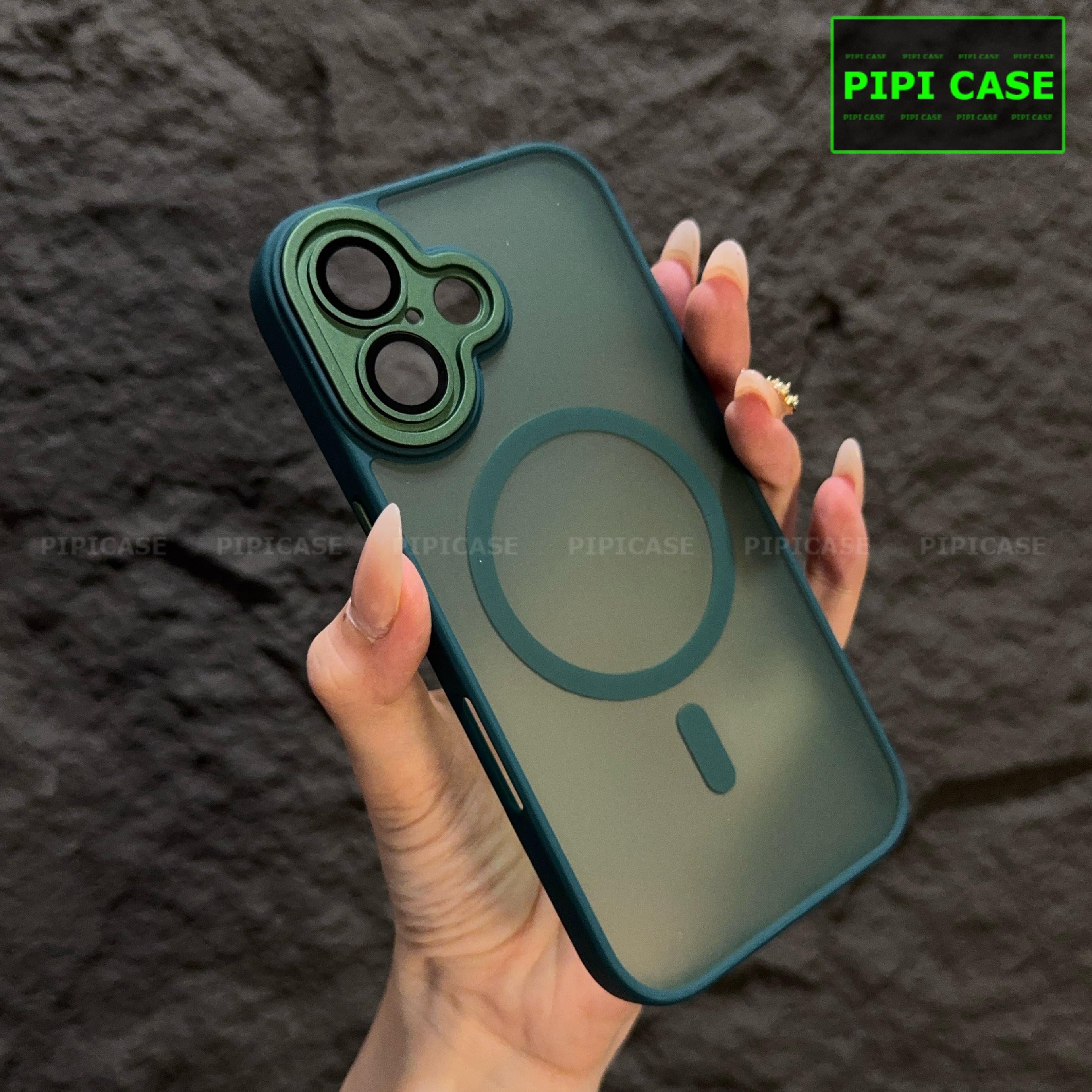 Ốp Lưng iPhone 16 - Kao - Xanh Lá