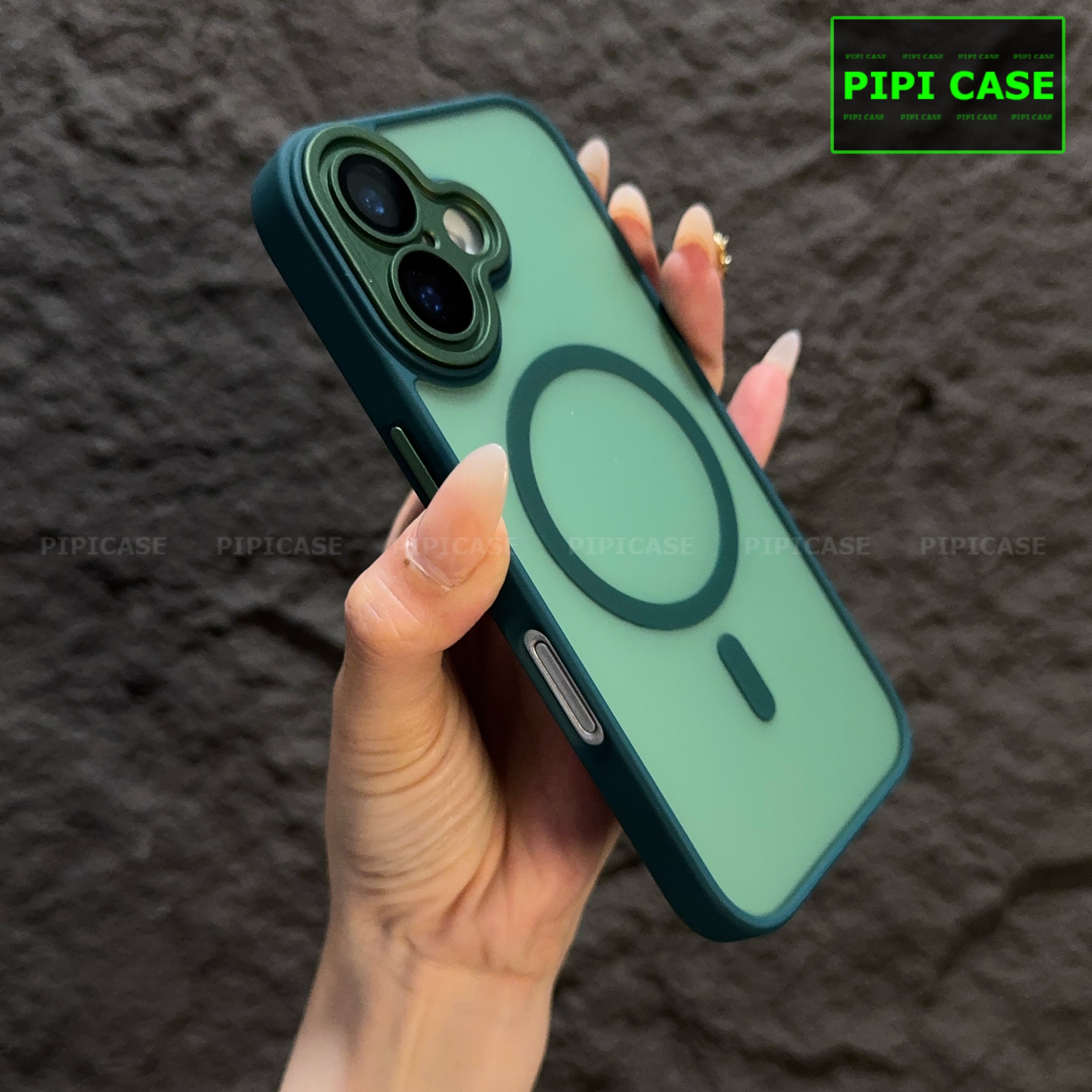 Ốp Lưng iPhone 16 - Kao - Xanh Lá