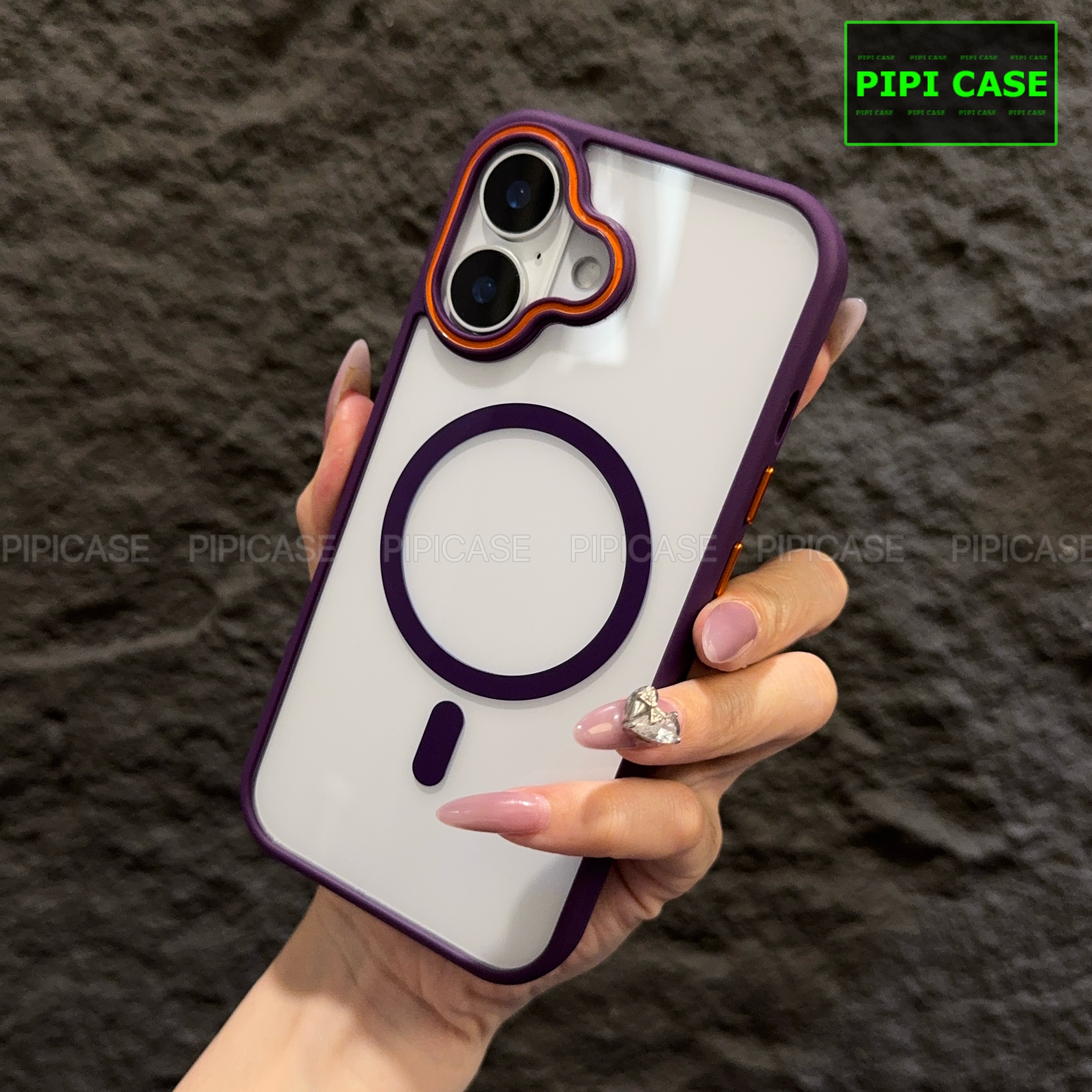 Ốp Lưng iPhone 16 Plus - KM Color - Tím