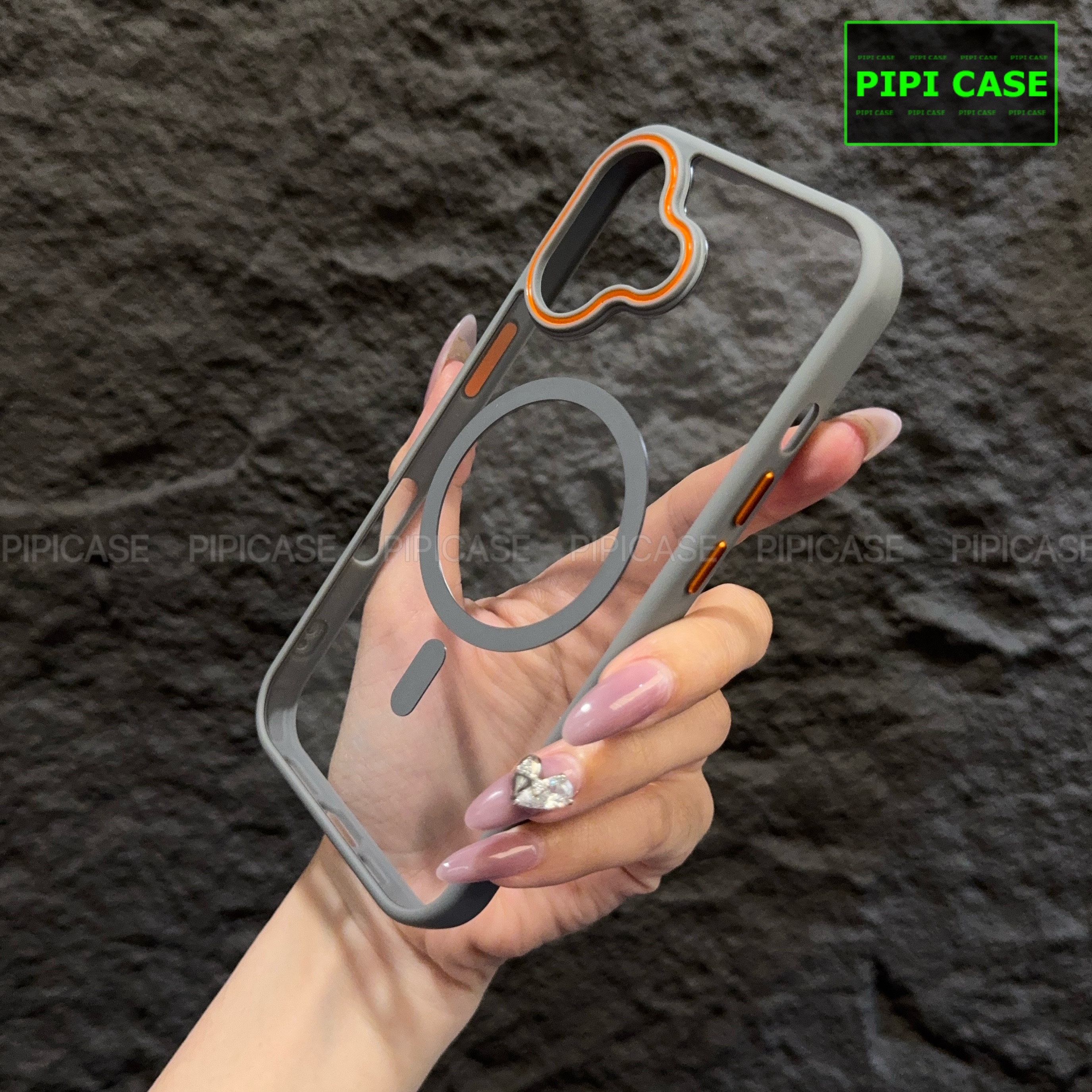 Ốp Lưng iPhone 16 Plus - KM Color - Xám