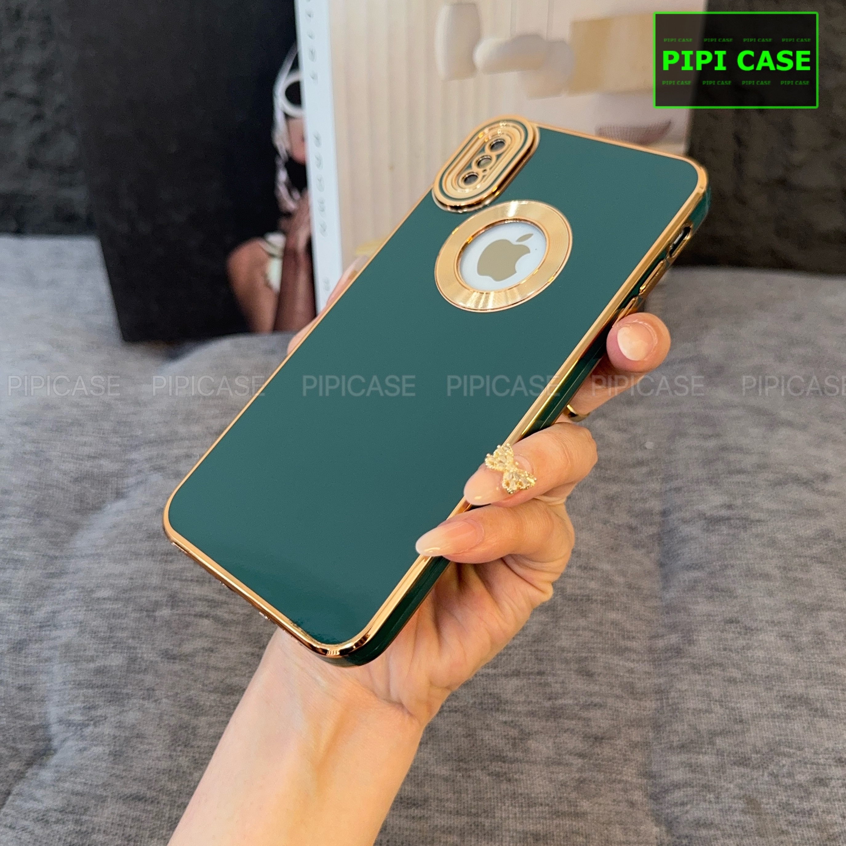 Ốp Lưng iPhone XS Max - Pandora - Xanh Lá 2