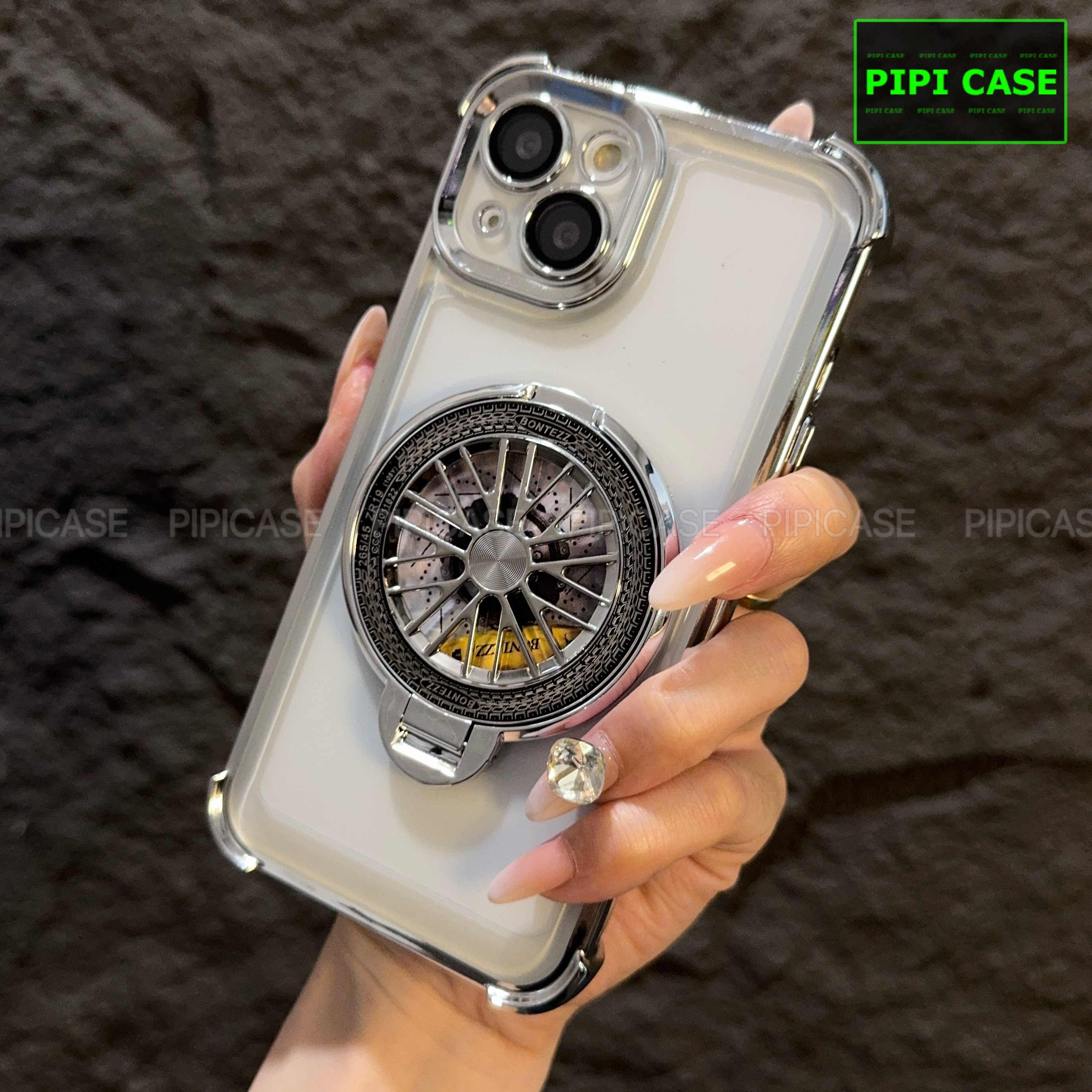 Ốp lưng iPhone 14 - AB - Bạc