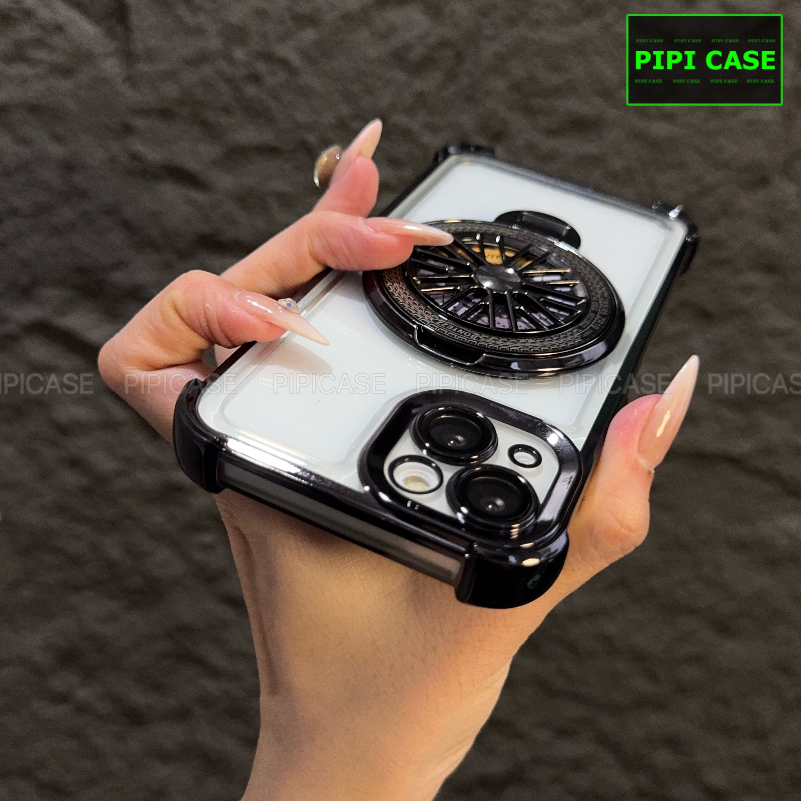 Ốp lưng iPhone 14 - AB - Đen