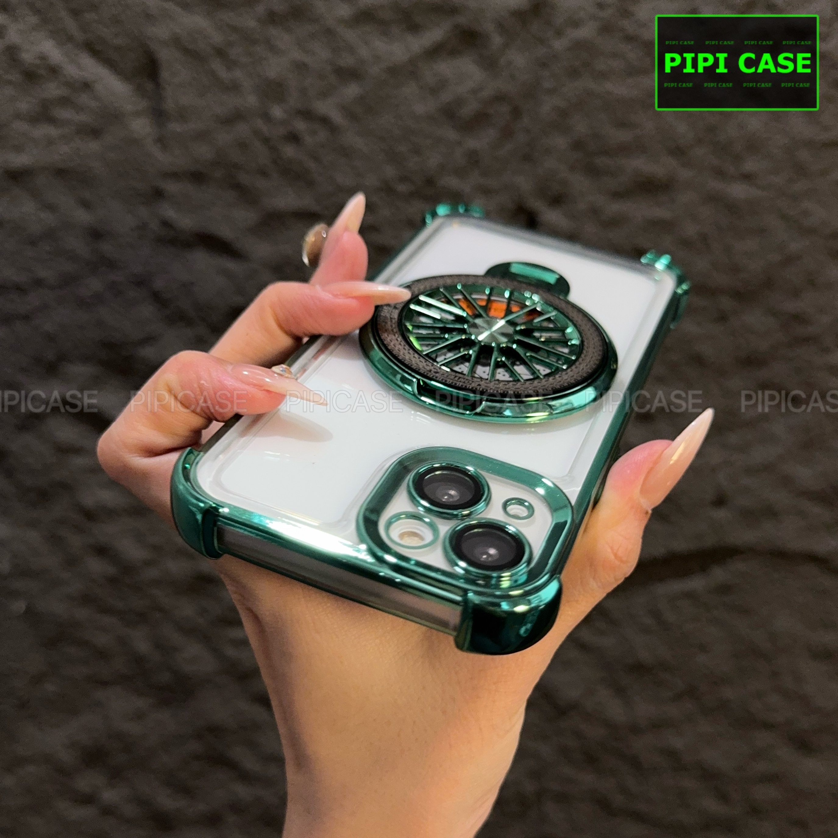 Ốp lưng iPhone 14 - AB - Xanh Lá