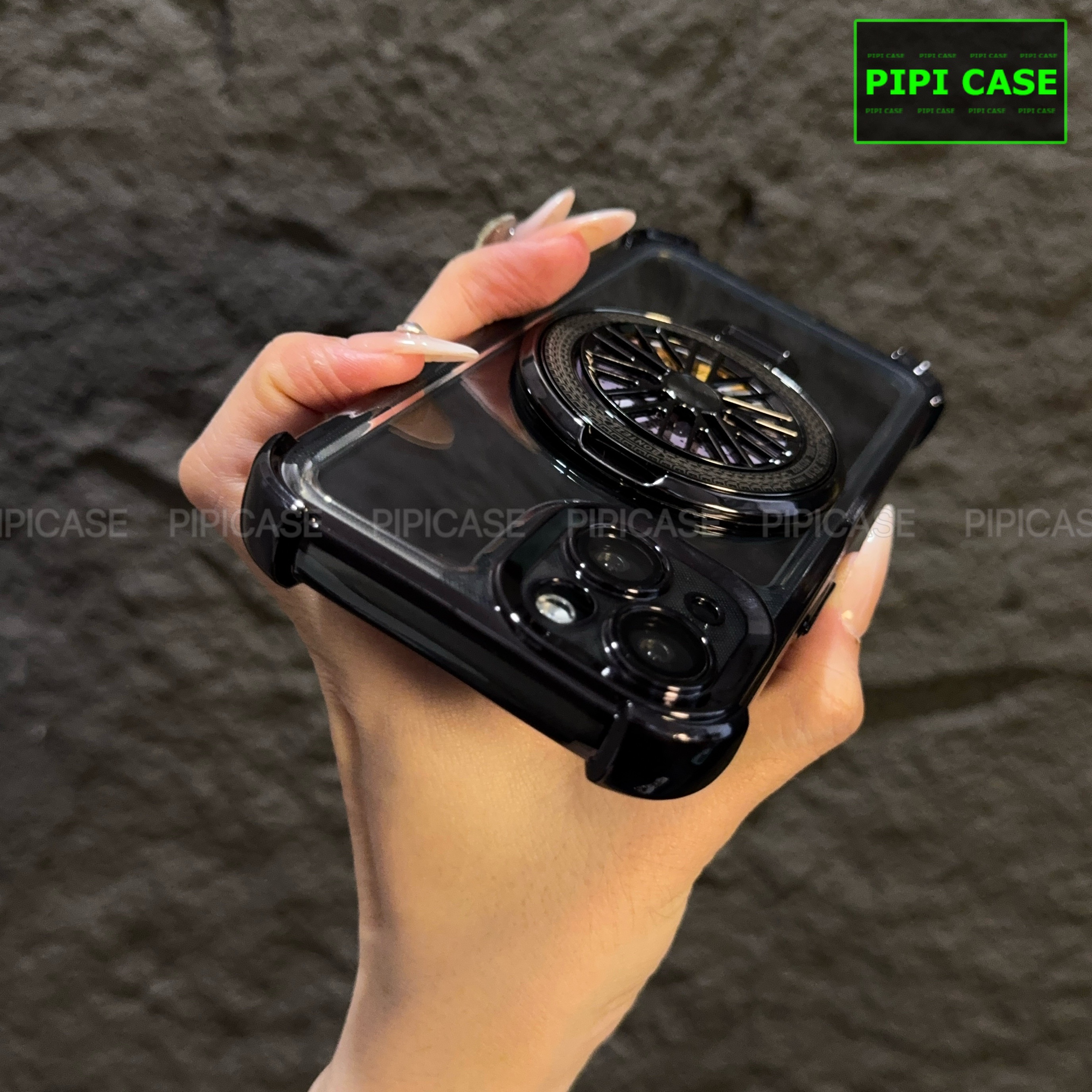 Ốp lưng iPhone 15 - AB - Đen