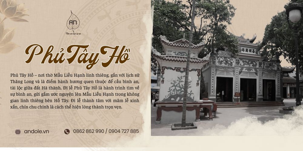 Mâm cúng lễ Phủ Tây Hồ – Hướng dẫn chuẩn bị đúng nghi thức