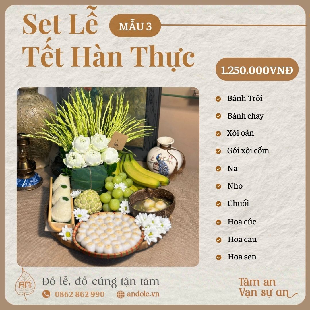 SET Tết Hàn Thực - Mẫu 3