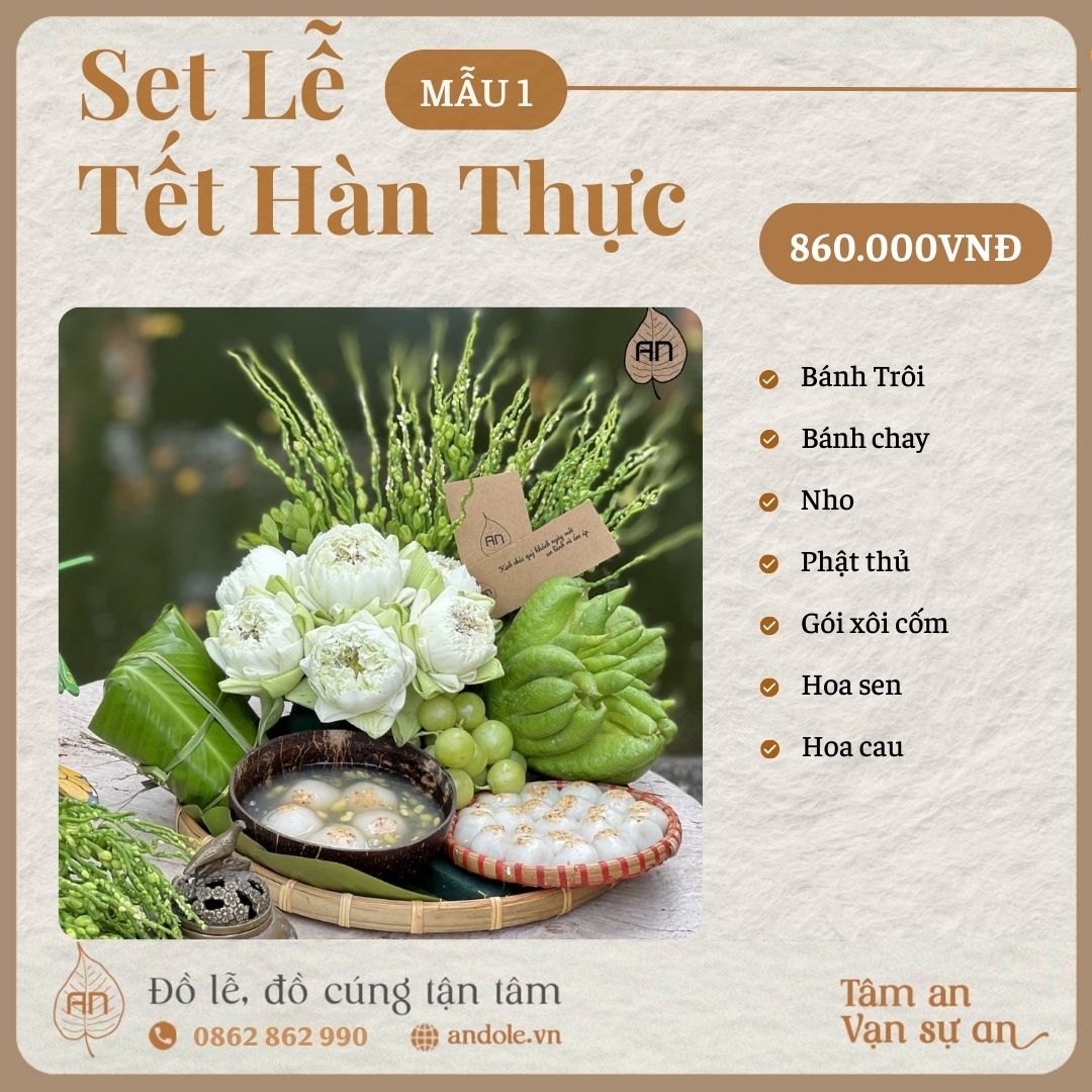 SET Tết Hàn Thực - Mẫu 1