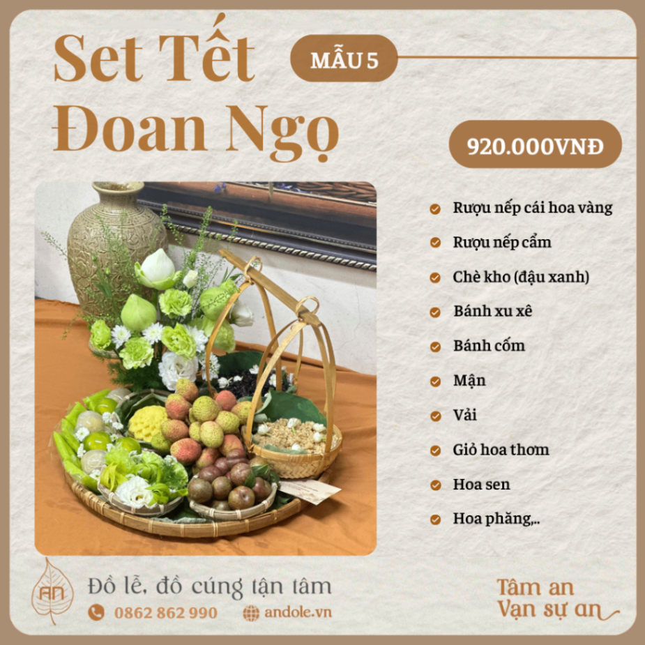 Set Tết Đoan Ngọ - Mẫu 5