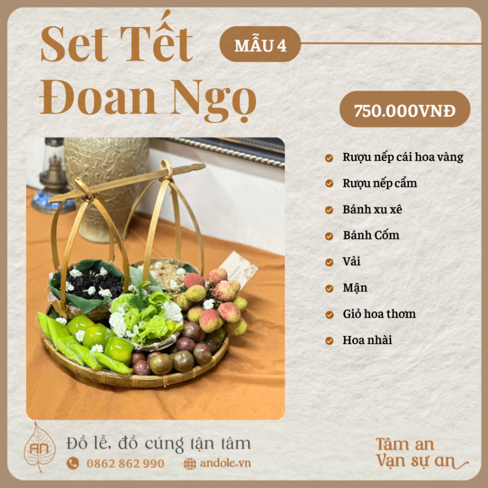 Set Tết Đoan Ngọ - Mẫu 4