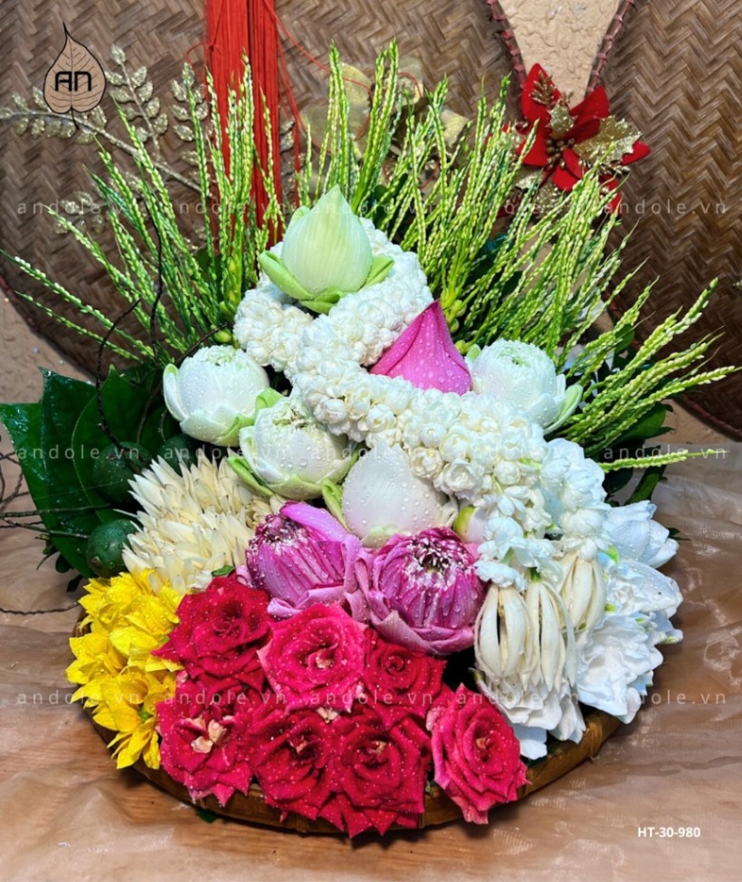Mẹt Hoa Trầu Size 30cm Mẫu 17