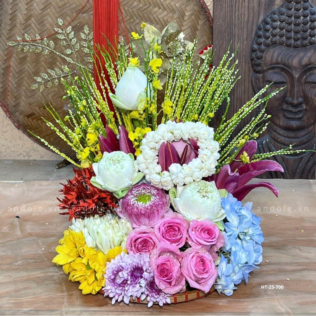 Mẹt Hoa Trầu Size 25cm Mẫu 61