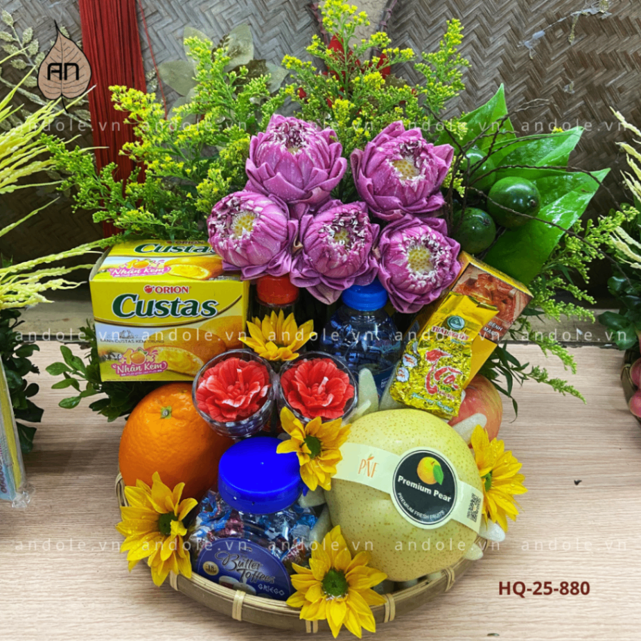 Mẹt Hoa Quả Size 25cm - Mẫu 105