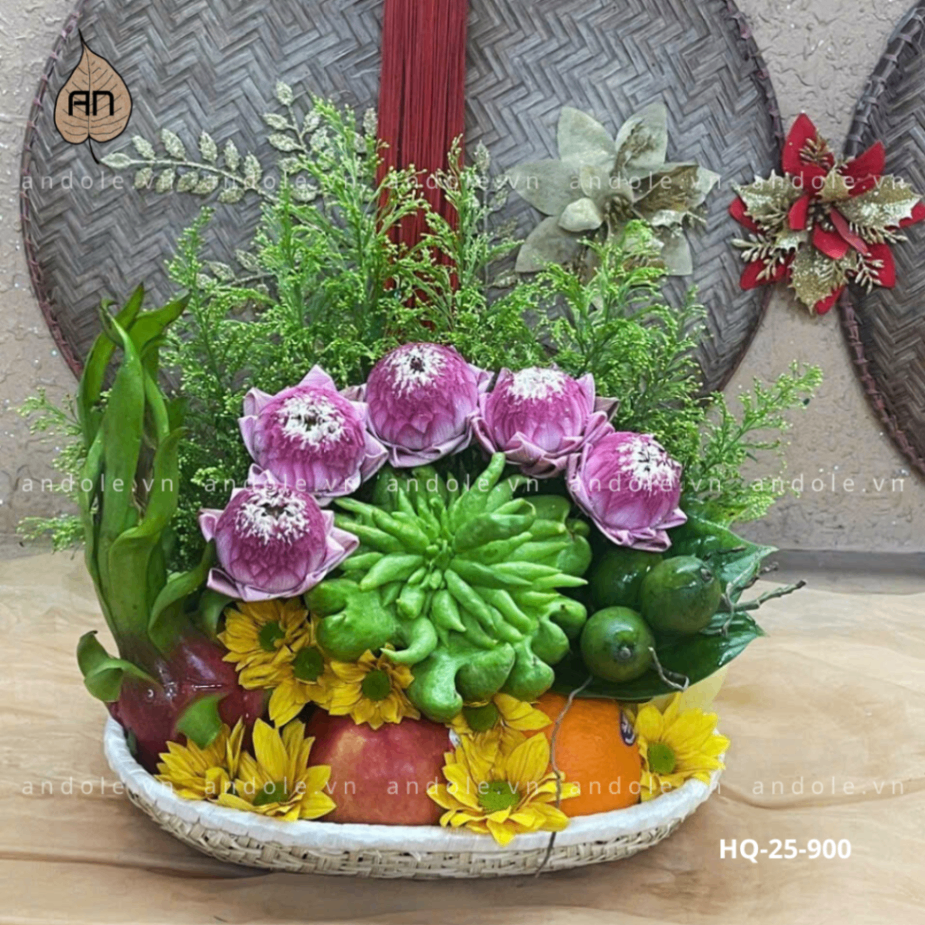 Mẹt Hoa Quả Size 25cm - Mẫu 102