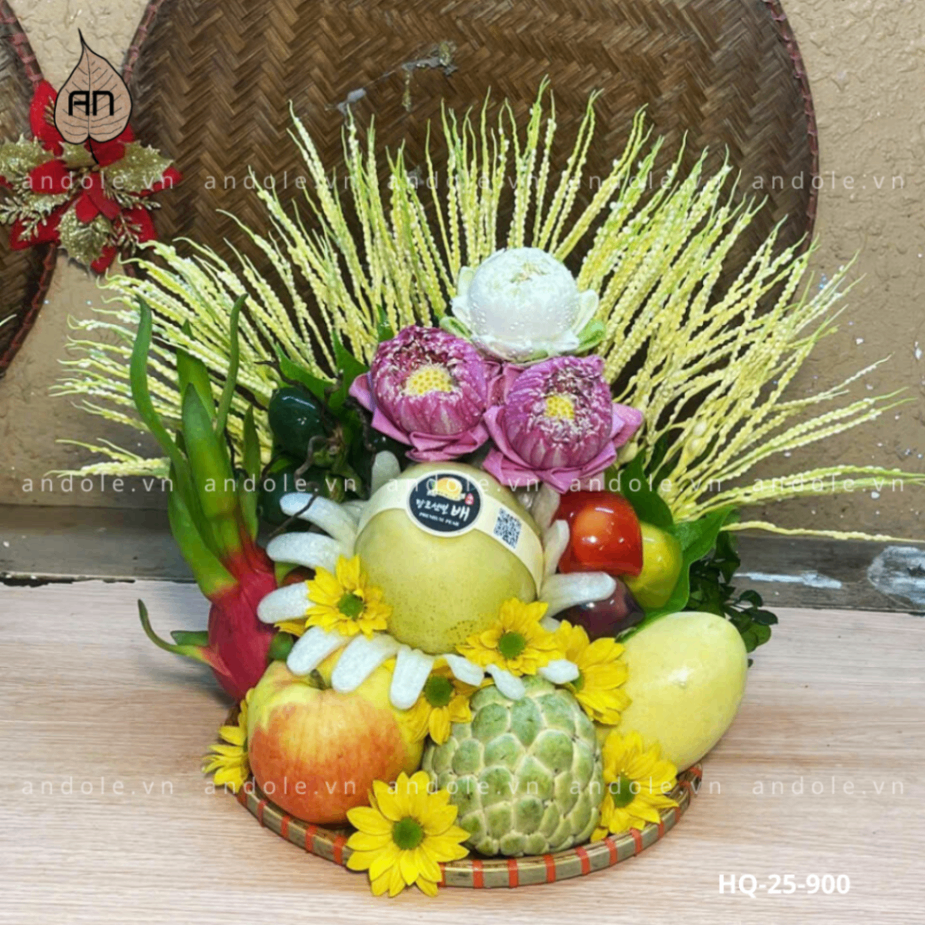 Mẹt Hoa Quả Size 25cm - Mẫu 110