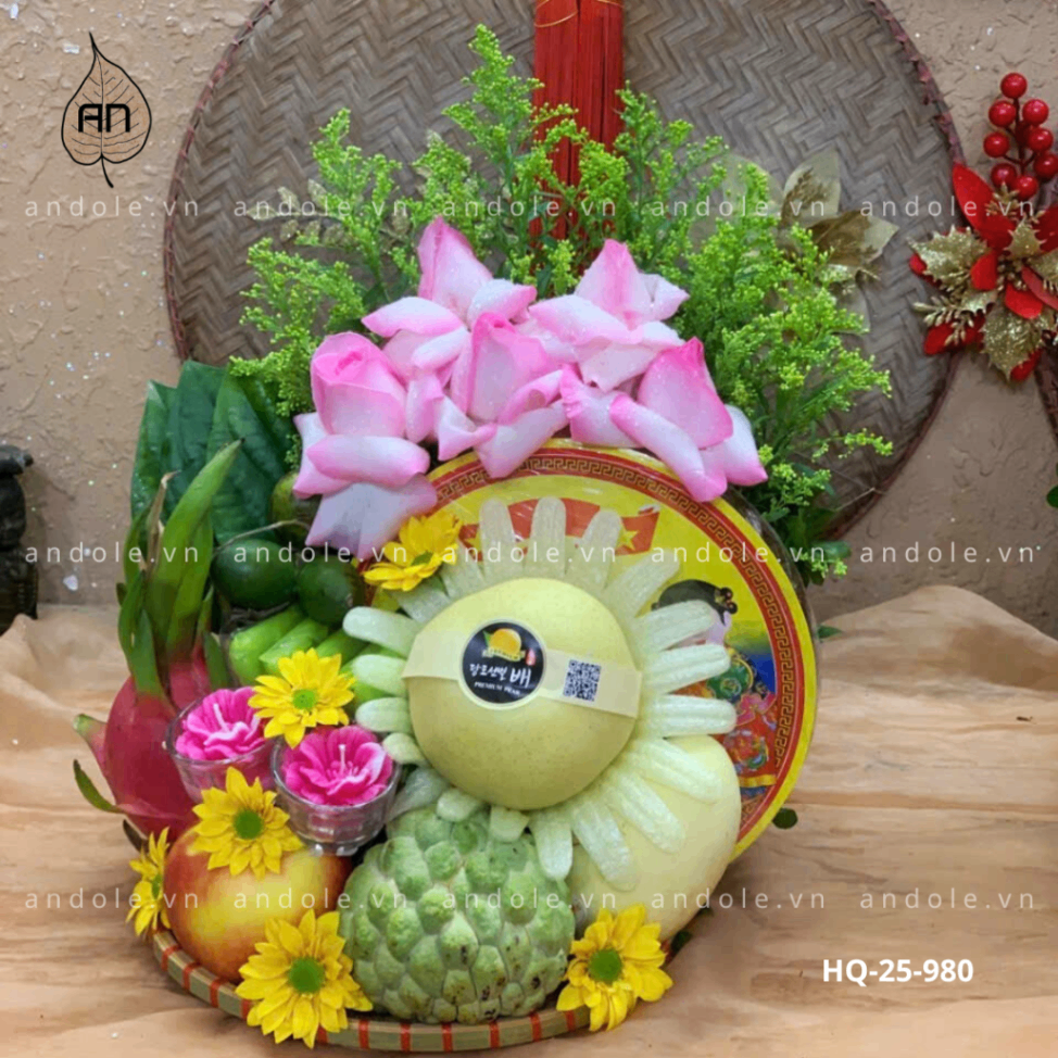 Mẹt Hoa Quả Size 25cm - Mẫu 103