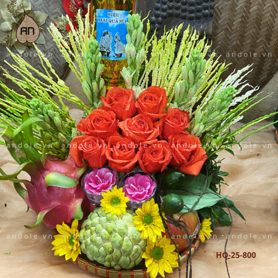Mẹt Hoa Quả Size 25cm - Mẫu 104