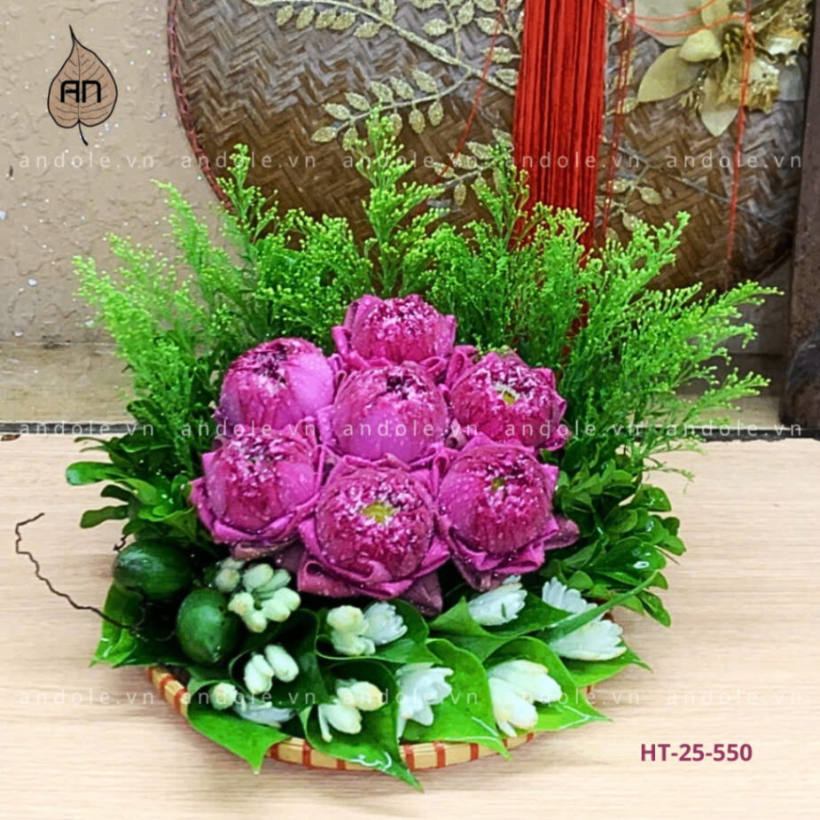 Mẹt Hoa Trầu Size 25cm Mẫu 58