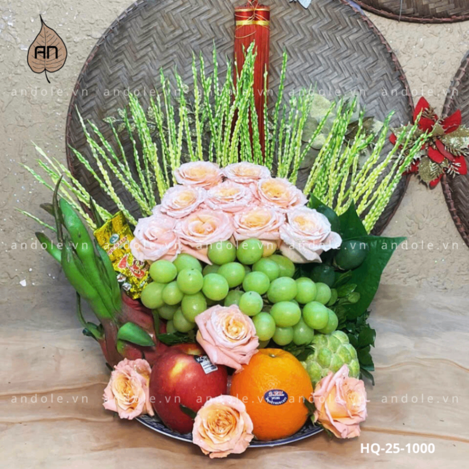 Mẹt Hoa Quả Size 25cm - Mẫu 109