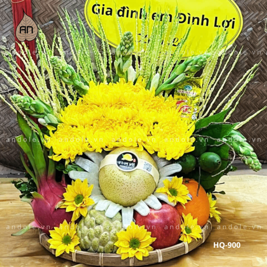 Mẹt Hoa Quả Size 25cm - Mẫu 111