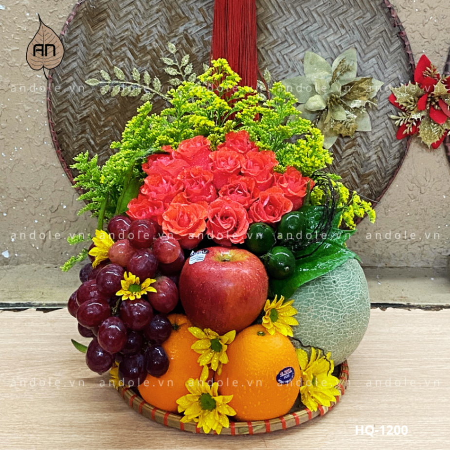 Mẹt Hoa Quả Size 25cm - Mẫu 116