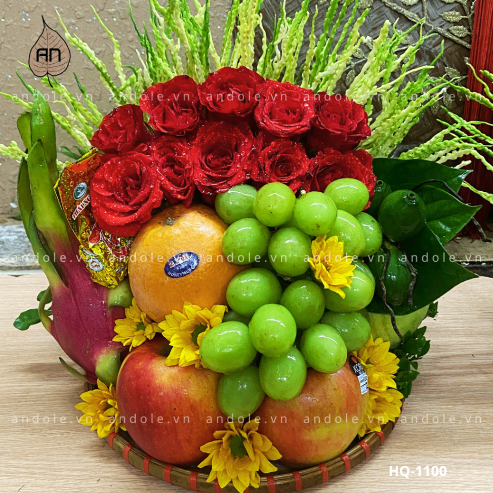 Mẹt Hoa Quả Size 25cm - Mẫu 115