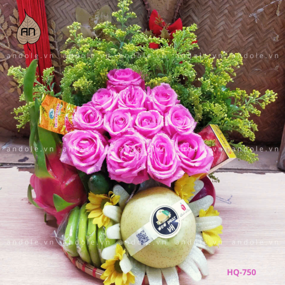 Mẹt Hoa Quả Size 25cm - Mẫu 118