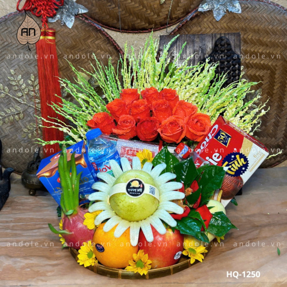Mẹt Hoa Quả Size 30cm - Mẫu 28