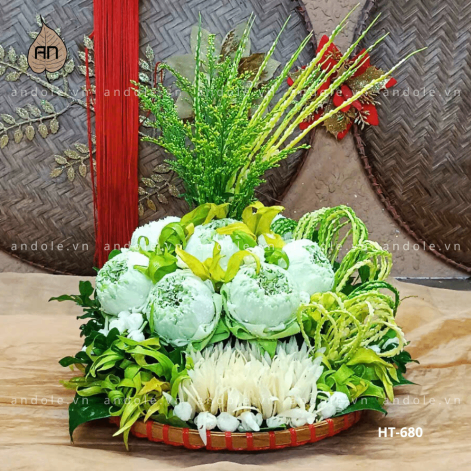 Mẹt Hoa Trầu Size 25cm Mẫu 63