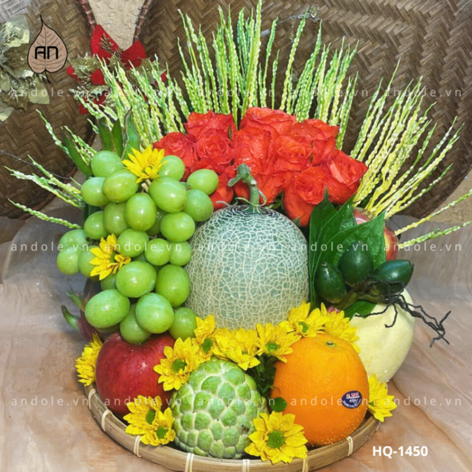 Mẹt Hoa Quả Size 30cm - Mẫu 27