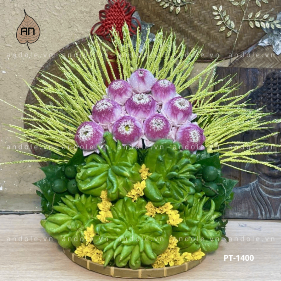 Mẹt 5 Phật Thủ Size 35cm - Mẫu 14