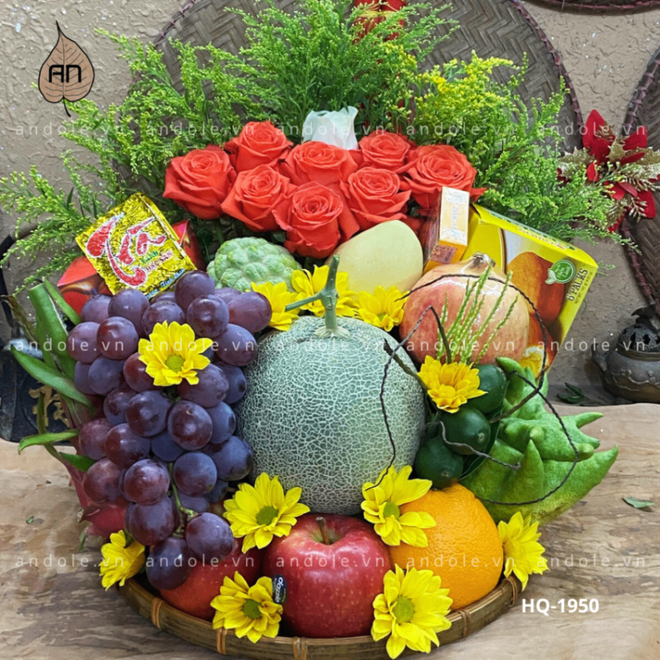 Mâm Hoa Quả Size 35cm - Mẫu 26