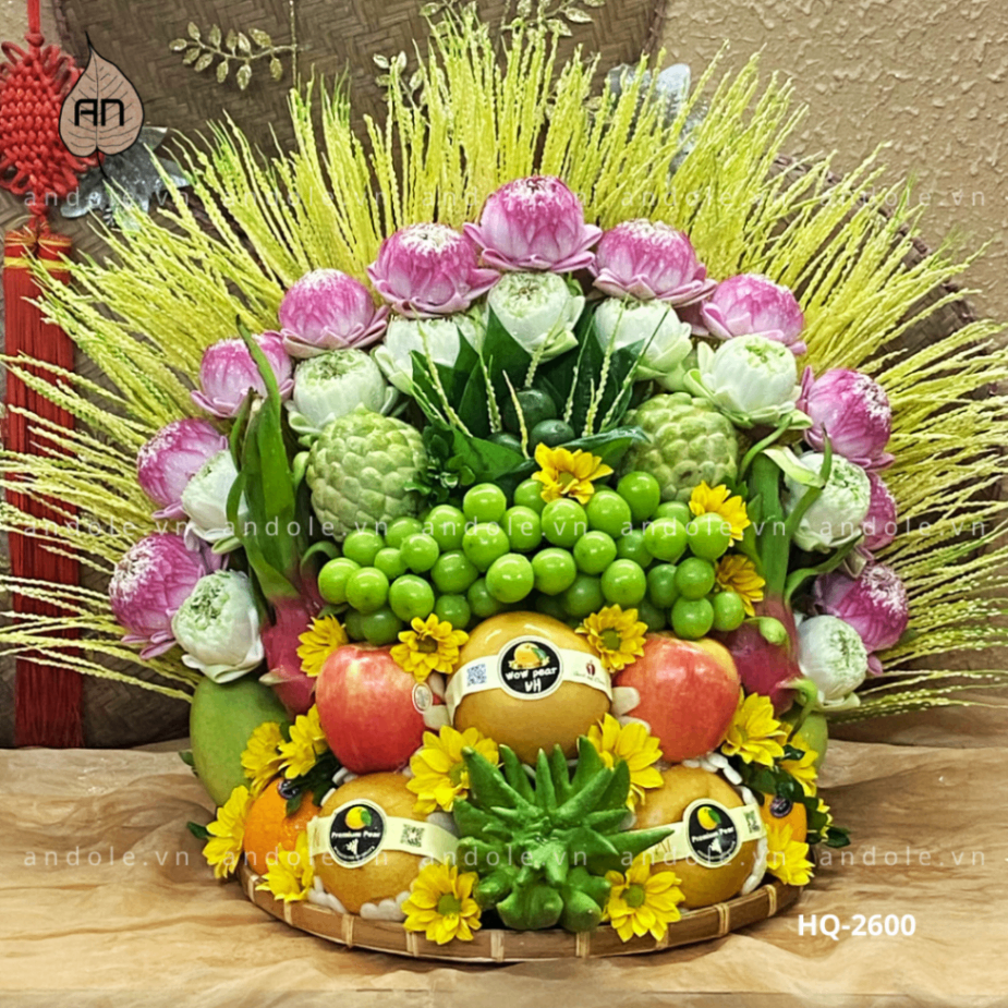 Mâm Hoa Quả Size 40cm - Mẫu 18