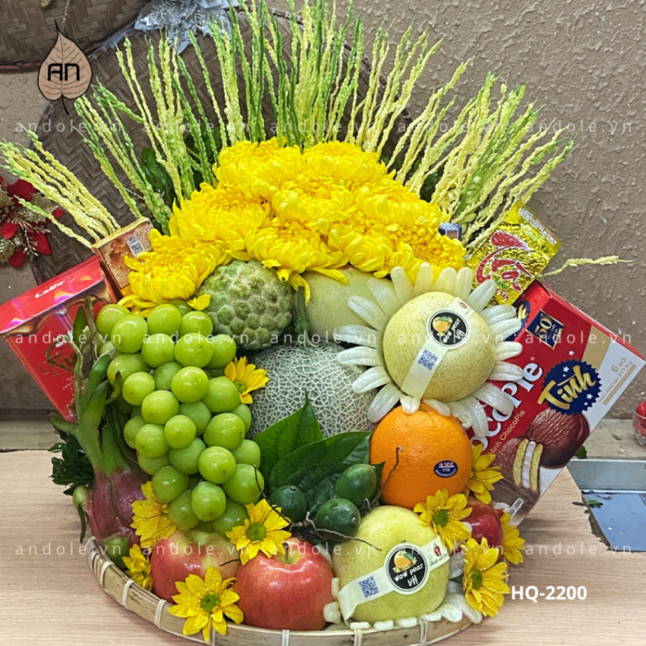 Mâm Hoa Quả Size 40cm - Mẫu 21