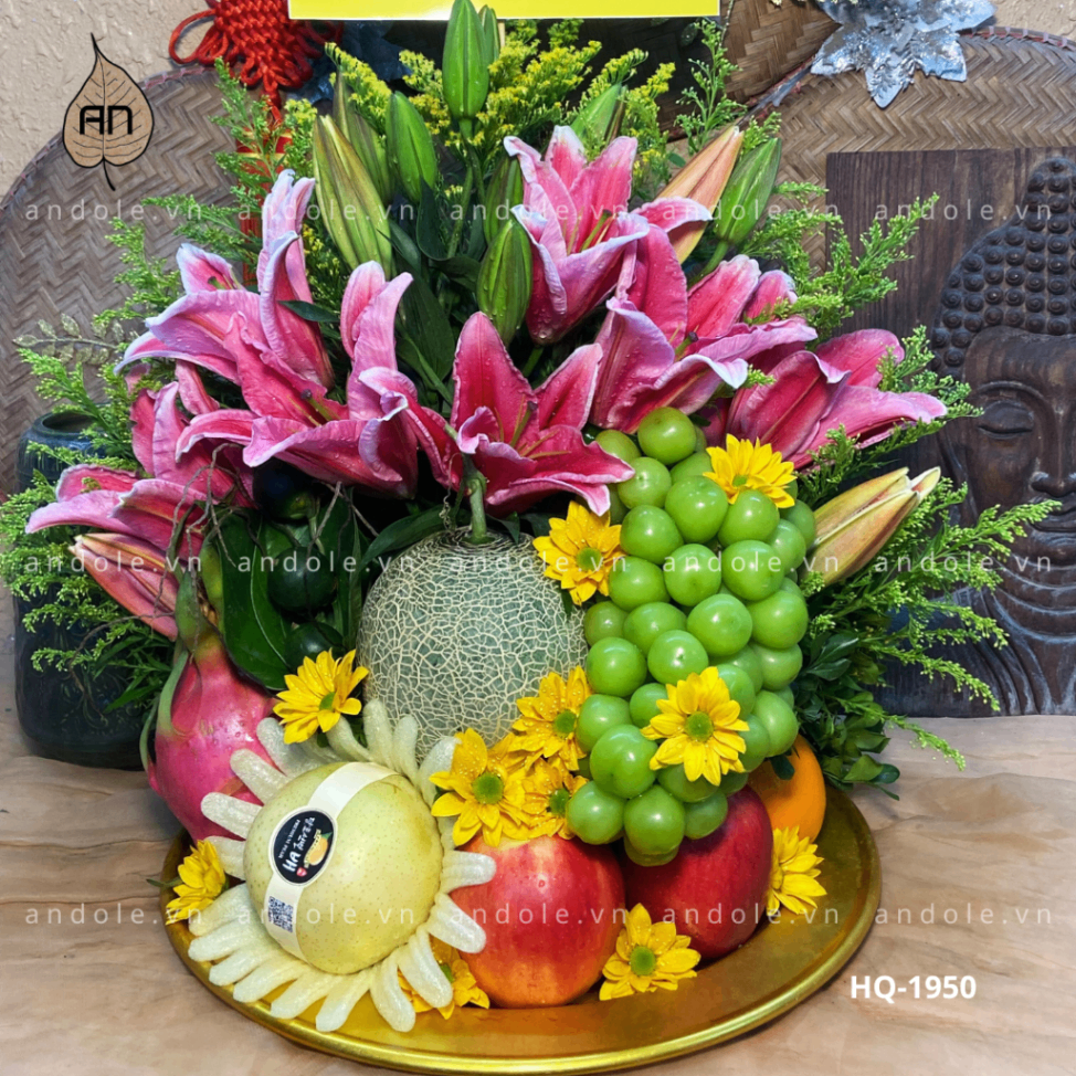 Mâm Hoa Quả Size 35cm - Mẫu 25