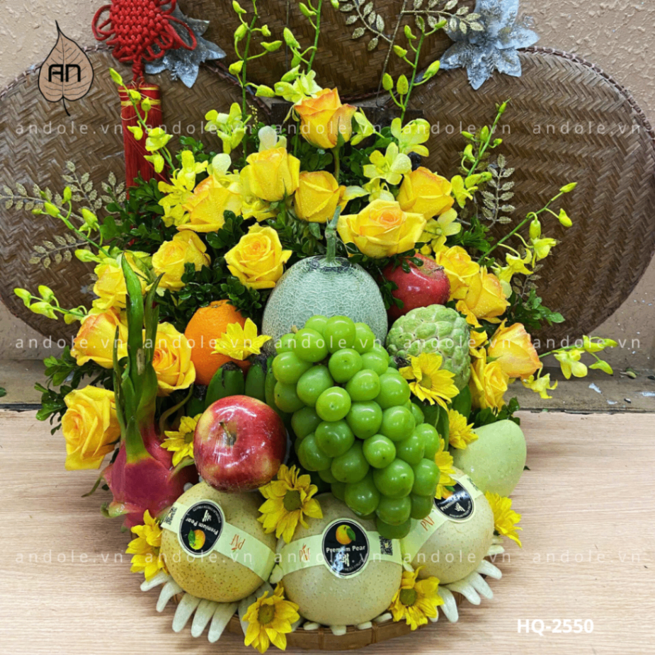 Mâm Hoa Quả Size 35cm - Mẫu 38