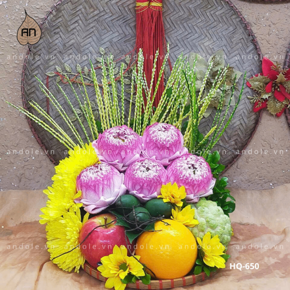 Mẹt Hoa Quả Size 25cm - Mẫu 114