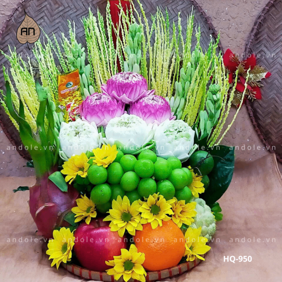 Mẹt Hoa Quả Size 25cm – Mẫu 74 | Lễ Vật Tinh Tế & Ý Nghĩa