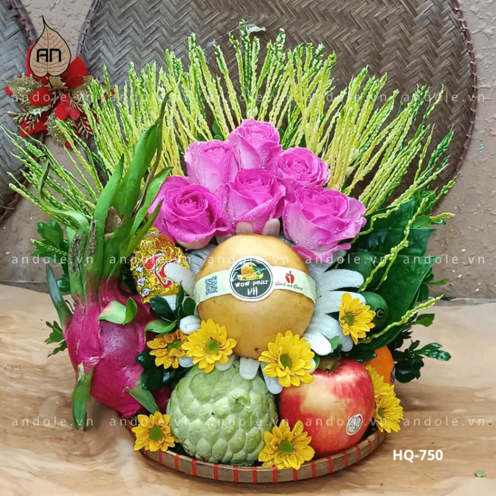 Mẹt Hoa Quả Size 25cm - Mẫu 105